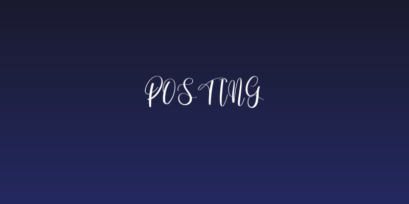 Posting Social Header