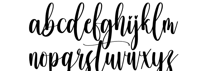 Posting Font LOWERCASE