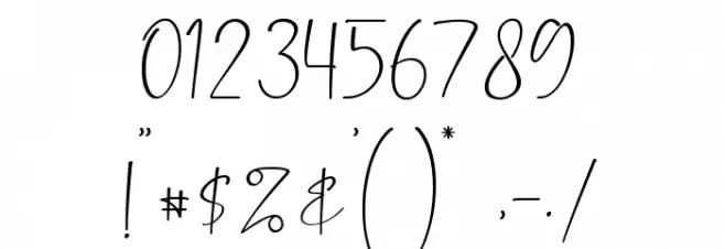 Postless Font OTHER CHARS