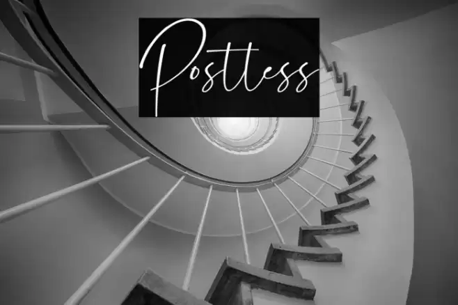 Postless Font examples