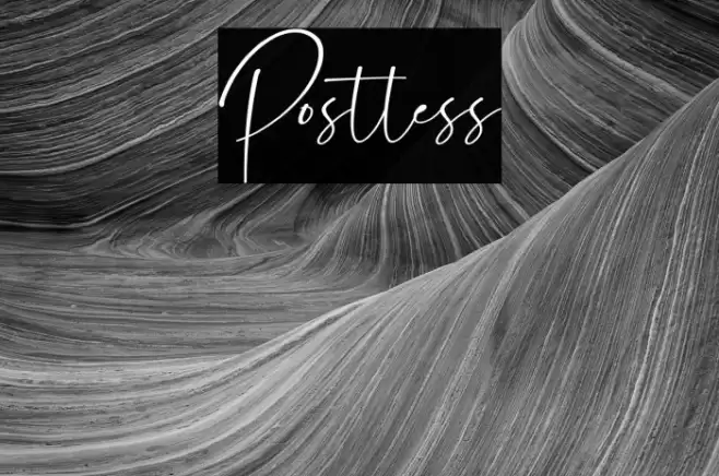 Postless Font examples