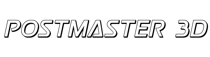 Postmaster 3D  नि: शुल्क फ़ॉन्ट्स डाउनलोड
