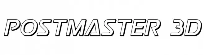 Postmaster 3D  Descarca Fonturi Gratis