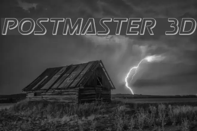Postmaster 3D Font examples