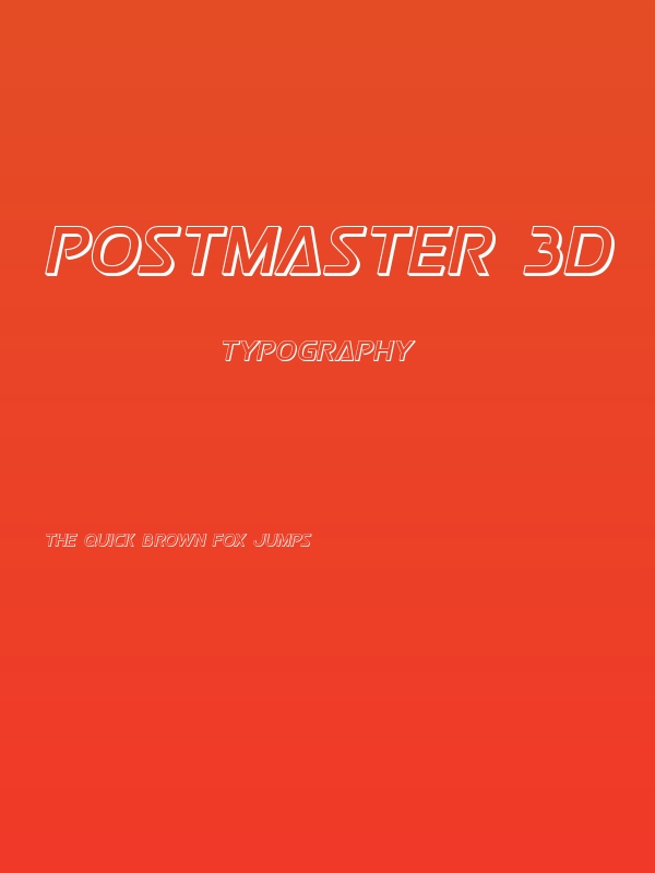 Postmaster 3D Poster