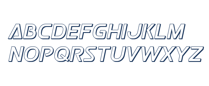 Postmaster 3D Lowercase