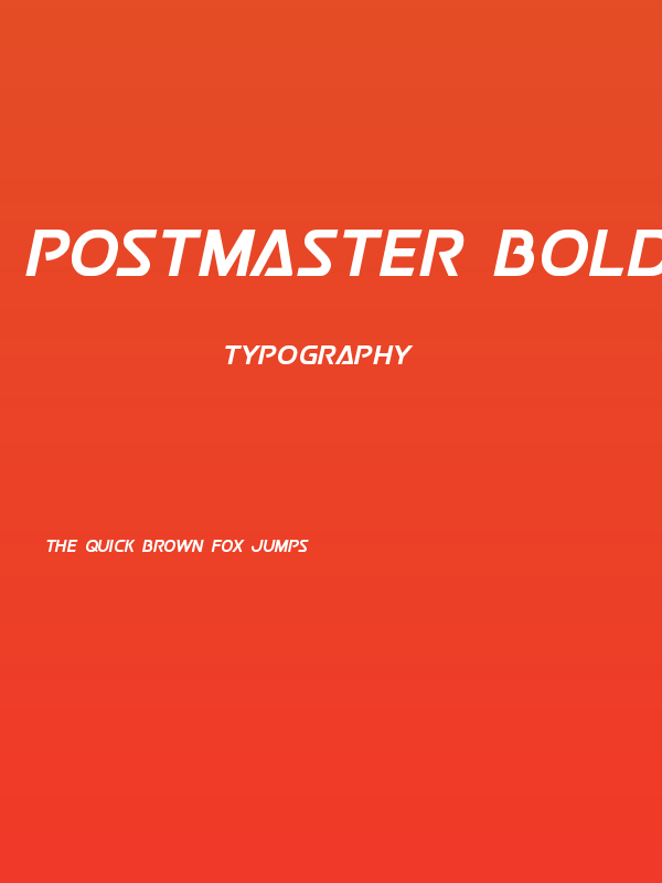 Postmaster Bold Poster