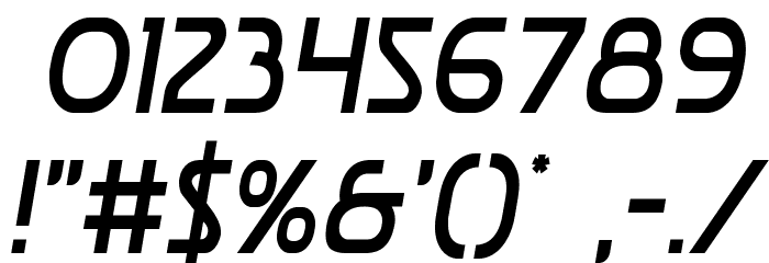 Postmaster Condensed Font OTHER CHARS