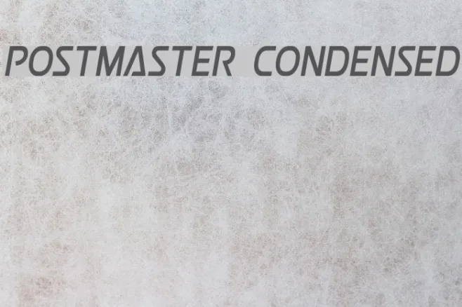 Postmaster Condensed Example 2