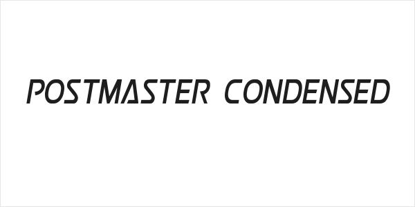 Postmaster Condensed Logo