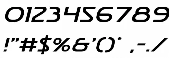 Postmaster Expanded Font OTHER CHARS