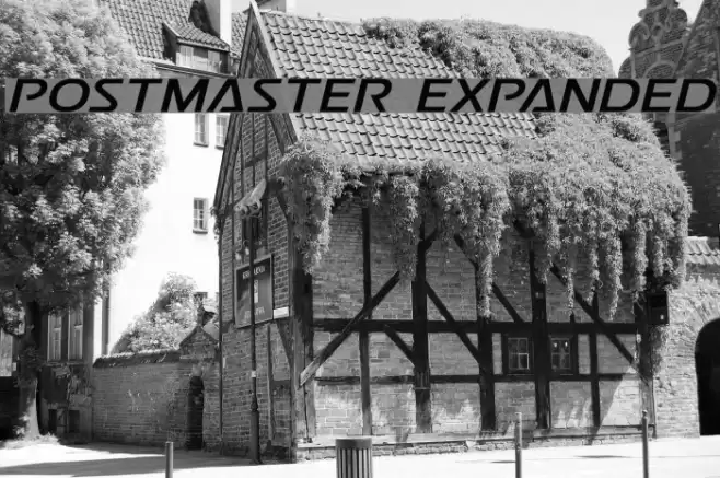 Postmaster Expanded Font examples