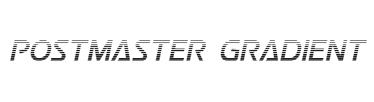 Postmaster Gradient Font