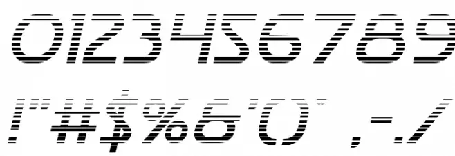 Postmaster Gradient Font OTHER CHARS