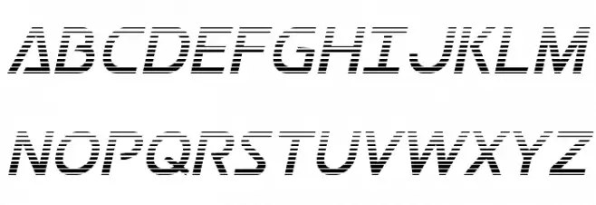 Postmaster Gradient Schriftart Groß