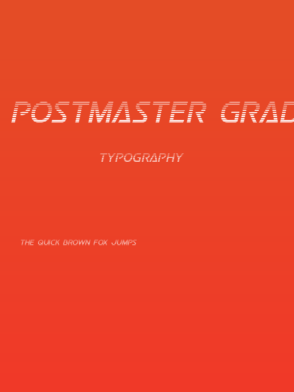 Postmaster Gradient Poster