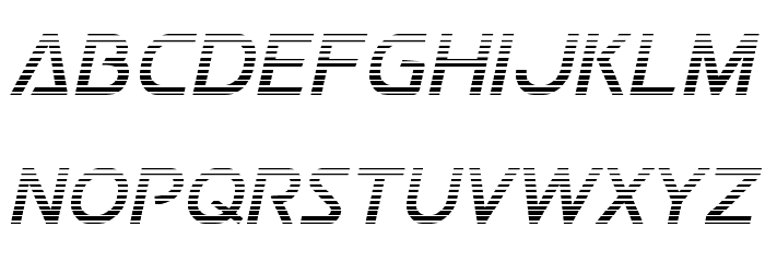 Postmaster Gradient Font LOWERCASE