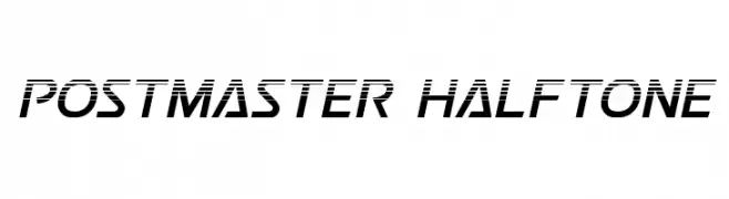Postmaster Halftone  Frei Schriftart Herunterladen