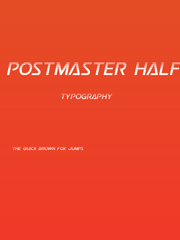 Postmaster Halftone Poster