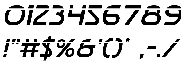 Postmaster Laser Font OTHER CHARS