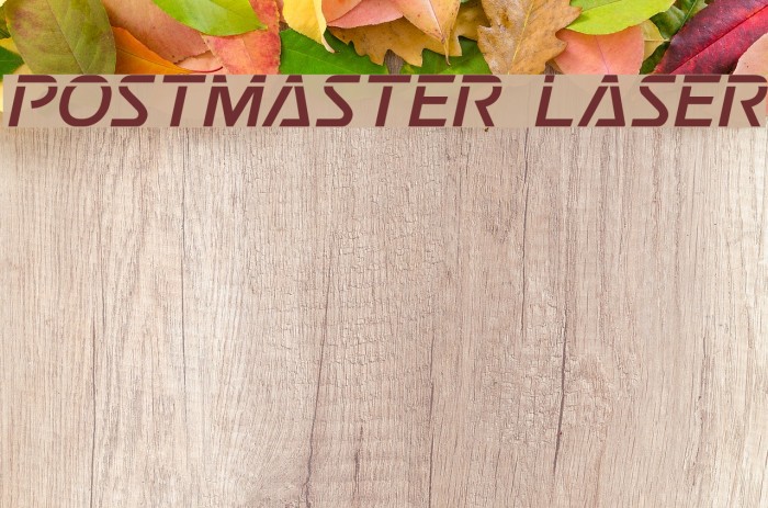 Postmaster Laser Font examples