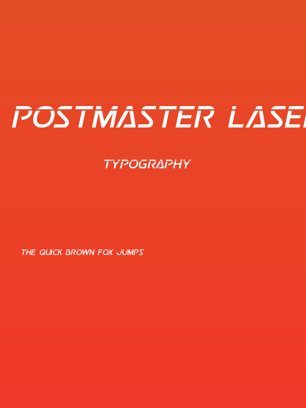 Postmaster Laser Poster
