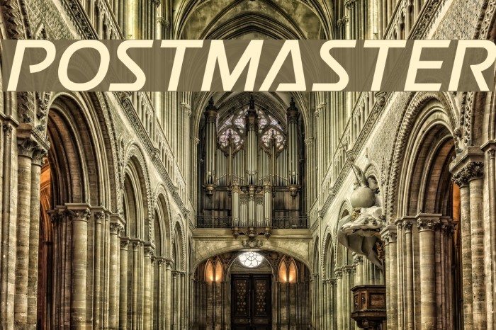Postmaster Font examples