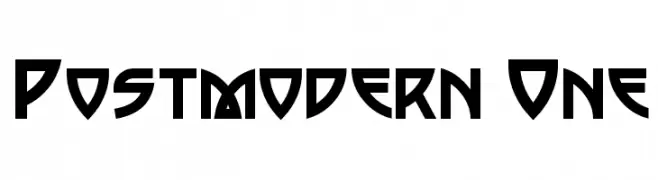 Postmodern One  नि: शुल्क फ़ॉन्ट्स डाउनलोड