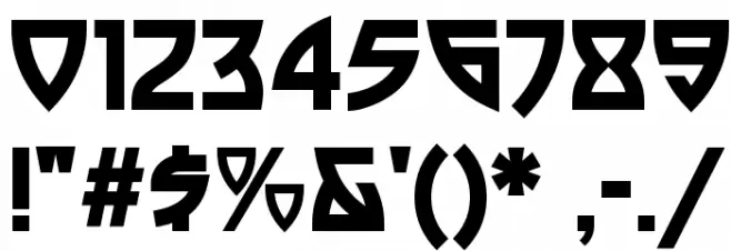 Postmodern One Font OTHER CHARS