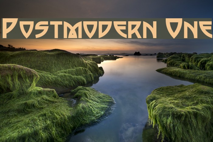 Postmodern One Font examples