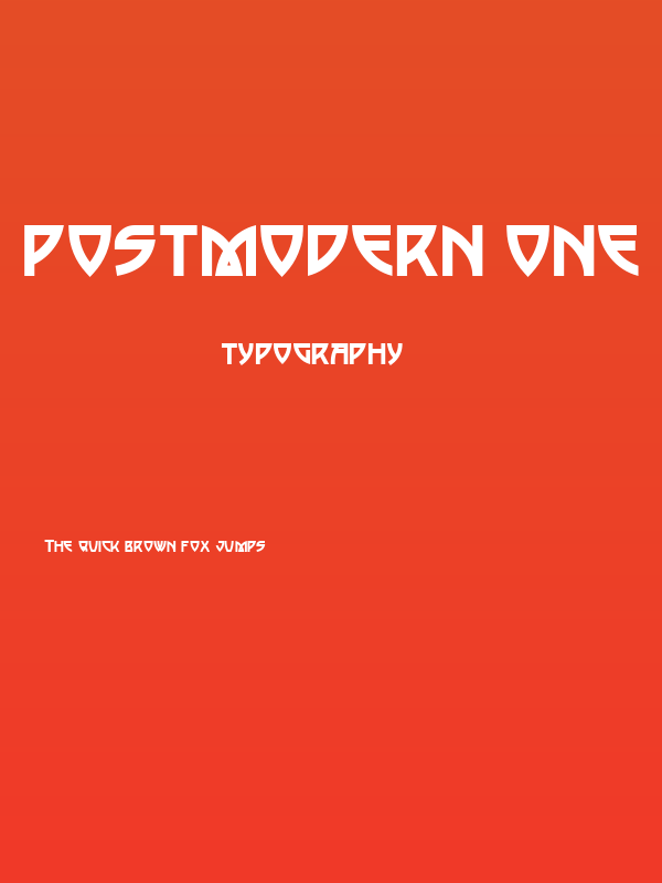 Postmodern One Poster