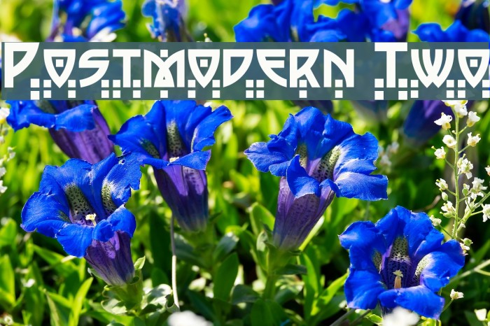 Postmodern Two Font examples