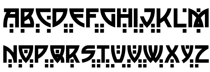 Postmodern Two Font LOWERCASE