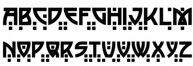 Postmodern Two Schriftart Kleinbuchstaben