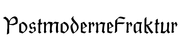 PostmoderneFraktur  免费字体下载