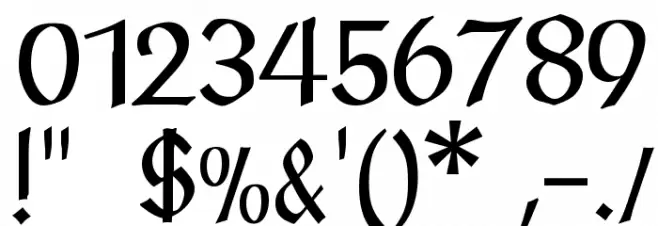 PostmoderneFraktur Polices AUTRES CHARS