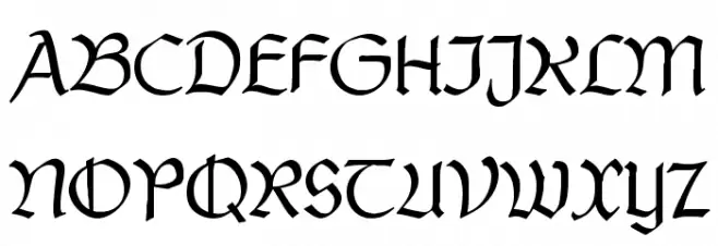 PostmoderneFraktur フォント 大文字