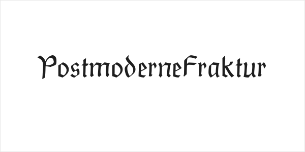 PostmoderneFraktur Logo