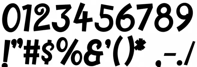 Postregular-Regular Font OTHER CHARS