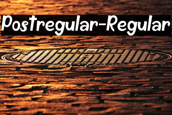 Postregular-Regular Example 1