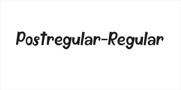 Postregular-Regular Logo