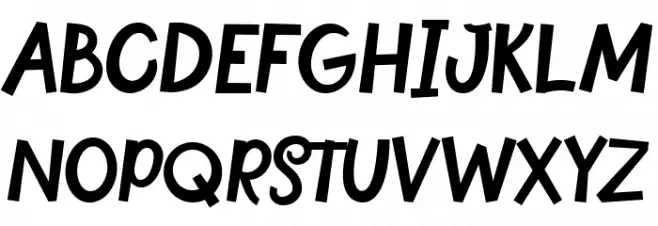 Postregular Regular Schriftart Groß