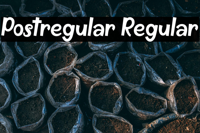 Postregular Regular Example 2