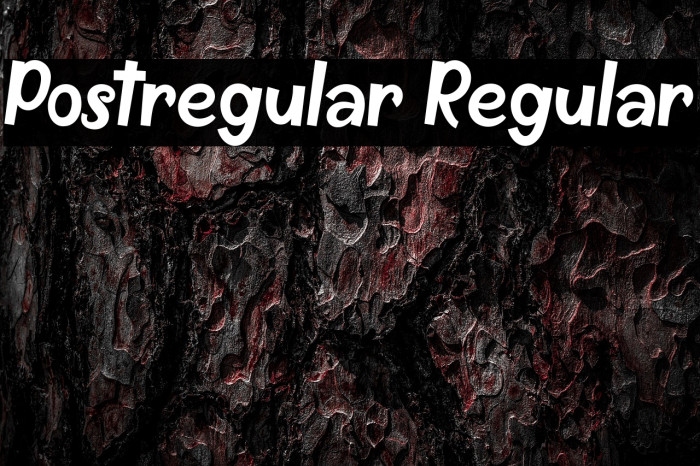 Postregular Regular Example 3