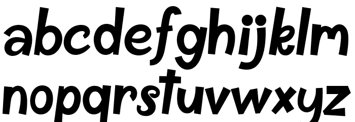 Postregular Regular Font LOWERCASE