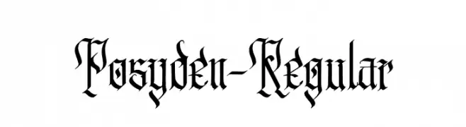 Posyden-Regular  Fuentes Gratis Descargar