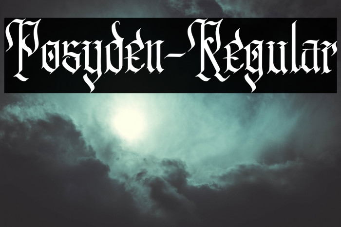 Posyden-Regular Font examples