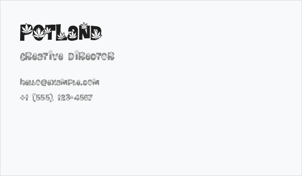 PotLand Business Card