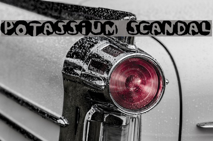Potassium Scandal フォント examples