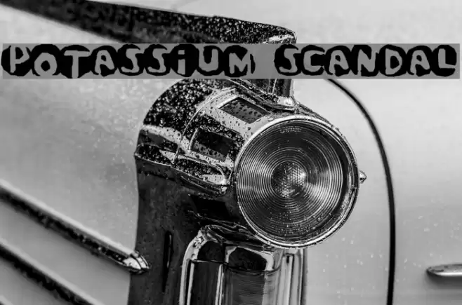 Potassium Scandal Font examples